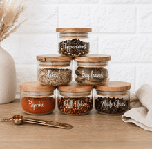 Load image into Gallery viewer, 24 Herb & Spice Jar Labels | Vinyl Spice Label Set - Love and Labels