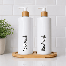 Load image into Gallery viewer, 500ml Kitchen Soap Dispenser Set, Custom Labels - Love and Labels