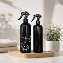 Load image into Gallery viewer, 500ml Refillable Black Spray Bottles - Love and Labels