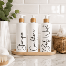 Load image into Gallery viewer, 500ml Refillable Shampoo Bottles with Custom Labels - Love and Labels