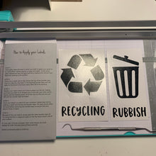 Load image into Gallery viewer, Bin Labels, recycling bin stickers- Love and Labels