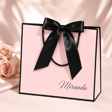 Load image into Gallery viewer, Bridesmaid proposal gift bag set with Team Bride cup, satin eye mask, Bride Squad scrunchie, sash and mini sweet gift box.