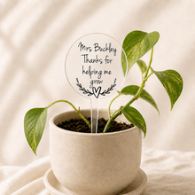 Load image into Gallery viewer, Personalised Teacher Plant Stake Gift