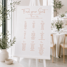 Load image into Gallery viewer, A1 Seating Chart for Wedding, Engagement, Events - Love and Labels