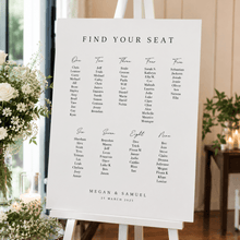 Load image into Gallery viewer, A1 Seating Chart for Wedding, Engagement, Events - Love and Labels