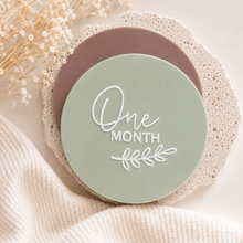 Load image into Gallery viewer, Acrylic Baby Milestone Discs - 12 Month Set - Love and Labels