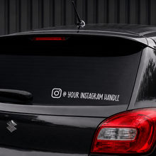 Load image into Gallery viewer, Car Window Sticker - Instagram Handle - Love and Labels