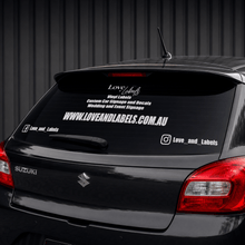 Load image into Gallery viewer, Custom Car Signage - Love and Labels