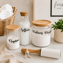 Load image into Gallery viewer, Custom Laundry Organisation Labels Australia, napisan, softener, washing powder- Love and Labels