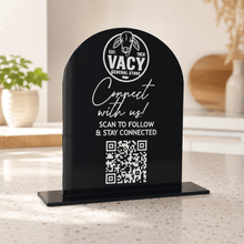 Load image into Gallery viewer, Custom QR Code Business Sign Arch - Love and Labels