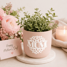 Load image into Gallery viewer, custom Mum Decal for plant pot gift- Love and Labels