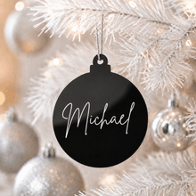 Load image into Gallery viewer, Personalised Acrylic Christmas Bauble - Love and Labels