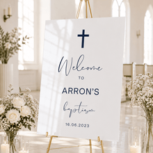 Load image into Gallery viewer, Personalised Baptism Sign | Acrylic Christening & Naming Day Sign - Love and Labels