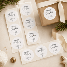 Load image into Gallery viewer, Personalised Christmas Stickers | Modern Minimalist Design - Love and Labels