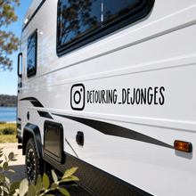 Load image into Gallery viewer, Personalised Instagram Handle Car Decal | Custom Vinyl Sticker - Love and Labels