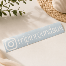 Load image into Gallery viewer, Personalised Instagram Handle Car Decal | Custom Vinyl Sticker - Love and Labels