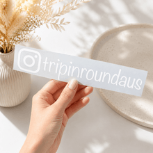 Load image into Gallery viewer, Personalised Instagram Handle Car Decal | Custom Vinyl Sticker - Love and Labels