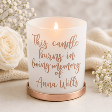 Load image into Gallery viewer, Personalised Memorial Candle Decal | In Loving Memory - Love and Labels