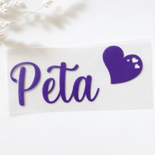 Load image into Gallery viewer, Personalised Name Labels - Heart Design - Love and Labels