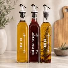 Load image into Gallery viewer, Personalised Oil & Vinegar Bottle Labels – Botanical Design - Love and Labels
