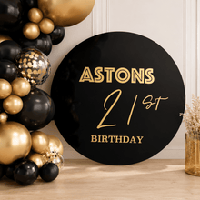Load image into Gallery viewer, Personalised Round Acrylic Sign | Custom Event Signage - Love and Labels