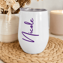 Load image into Gallery viewer, Personalised Wine Tumbler - Love and Labels