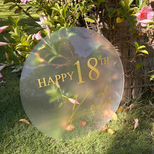 Load image into Gallery viewer, Personalised birthday signage in australia, 18th birthday party sign made from acrylic