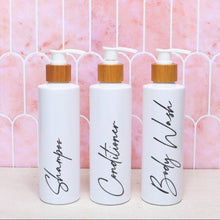 Load image into Gallery viewer, 250ml Travel Sized Refillable Bottles, Custom Labels - Love and Labels
