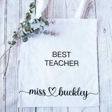 Load image into Gallery viewer, custom tote bag,Teacher gifts Australia, teacher gifts - love and labels- love and labelss