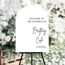Load image into Gallery viewer, welcome signage for wedding, wedding signage, acrylic signage- Love and Labels