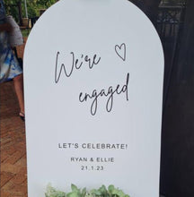 Load image into Gallery viewer, A1 Acrylic Arch Welcome Sign, A1 Arch welcome sign for weddings australia  - Love and Labels
