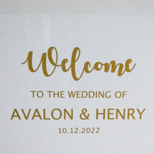 Load image into Gallery viewer, welcome sign for wedding, wedding signage - Love and Labels