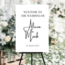 Load image into Gallery viewer, welcome sign for wedding, wedding signage - Love and Labels