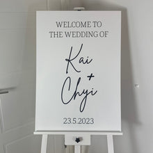Load image into Gallery viewer, welcome sign for wedding, wedding signage - Love and Labels