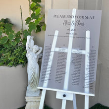 Load image into Gallery viewer, A1 Seating Chart for Wedding, Engagement, Events - Love and Labels