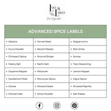 Load image into Gallery viewer, pre-made high quality spice jar label pack