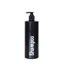 Load image into Gallery viewer, Bathroom Bottles, with Black Pump and Label, refillable shampoo bottles, refillable shampoo bottle - Love and Labels
