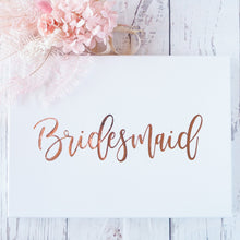 Load image into Gallery viewer, Bridesmaids Boxes in Australia with custom name stickers for your bridal party