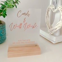 Load image into Gallery viewer, Cards and Well Wishes Sign - Love and Labels
