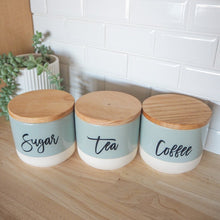 Load image into Gallery viewer, tea coffee sugar labels, labels pantry, pantry, labels for pantry - Love and Labels
