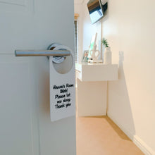 Load image into Gallery viewer, door knob signs, custom door knob- Love and Labels