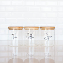 Load image into Gallery viewer, Custom Labels for Tea, Coffee, Sugar Canisters - Love and Labels