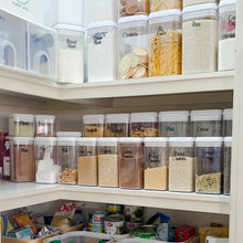 Load image into Gallery viewer, A side view of a pantry with neatly labeled containers, emphasizing a clean and tidy kitchen.