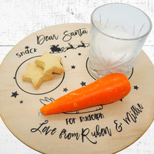 Load image into Gallery viewer, For Santa Board Personalised, cookies for Santa, personalised Christmas decorations for kids- Love and Labels