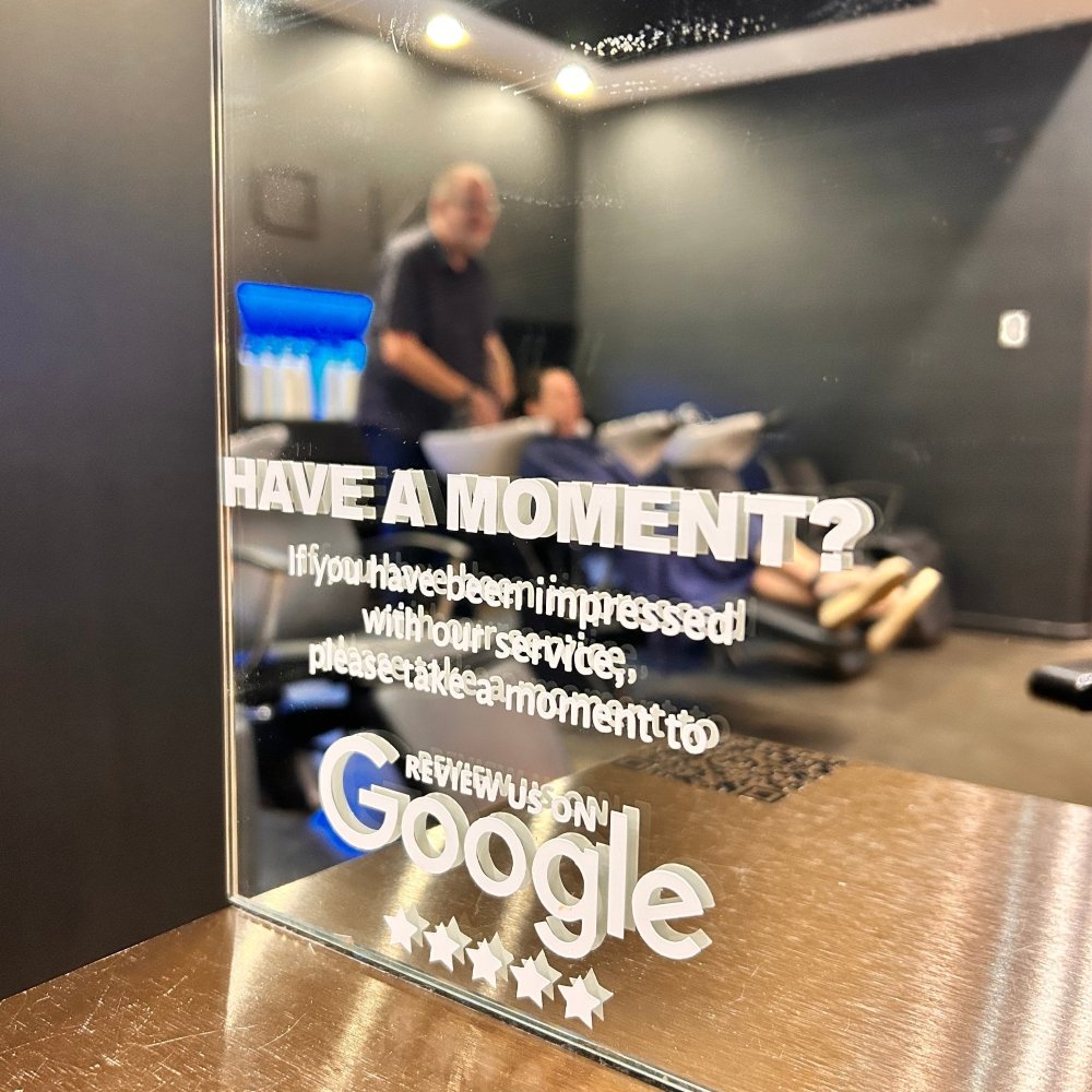 Google Review for Business with QR Code or Logo – Love and Labels