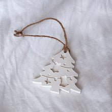 Load image into Gallery viewer, christmas tree ornament, handmade ceramic bauble -Love and Labels

