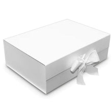 Load image into Gallery viewer, Luxury White Magnetic Personalised Hamper Box - Love and Labels
