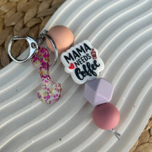 Load image into Gallery viewer, Mumma Needs Coffee Keyring &amp; Trolley Token - Love and Labels

