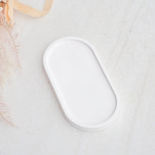 Load image into Gallery viewer, white oval trinket dish, handmade homewares australia - love and labels