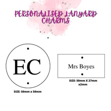 Load image into Gallery viewer, personalised lanyards, lanyards personalised - Love and Labels